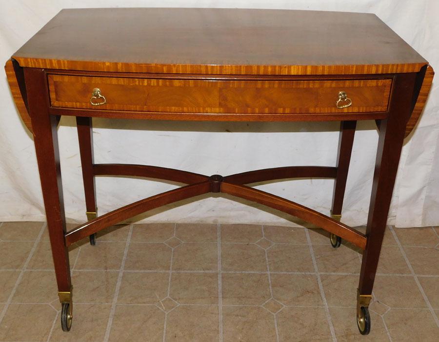 Mahogany Satin Banded Drop Side Server By Fancher (1 of 6)
