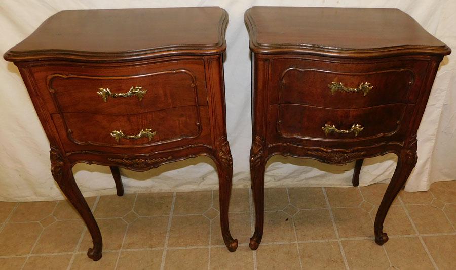 Pr Walnut 2 Dr Louis XV Style Night Stands By John Stewart (1 of 7)