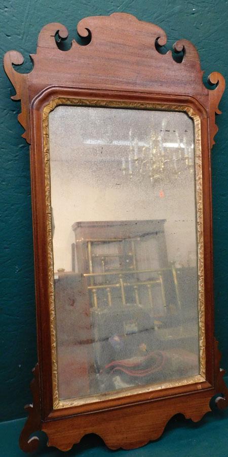 18th C Mahogany Chippendale Mirror (1 of 3)