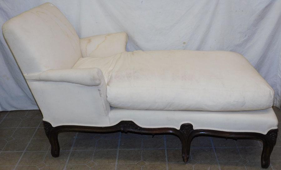 French Walnut Carved Chaise Lounge (1 of 5)