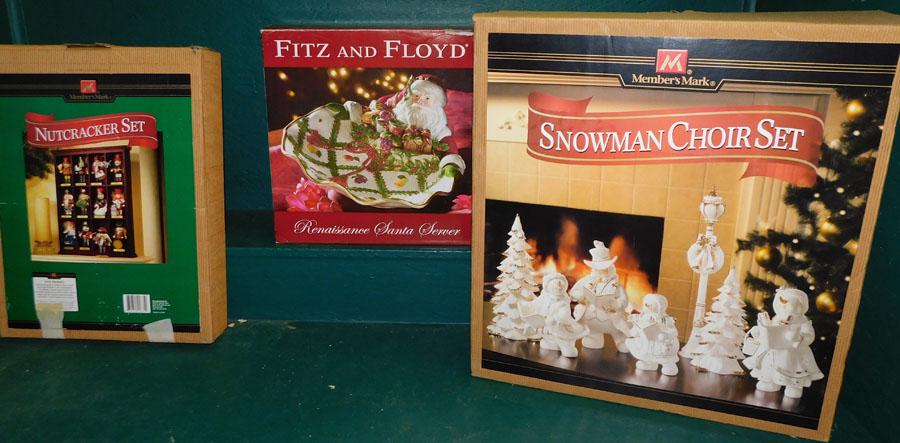 Fitz & Floyd Server, Nutcracker Set, Snowman Choir Set (1 of 5)