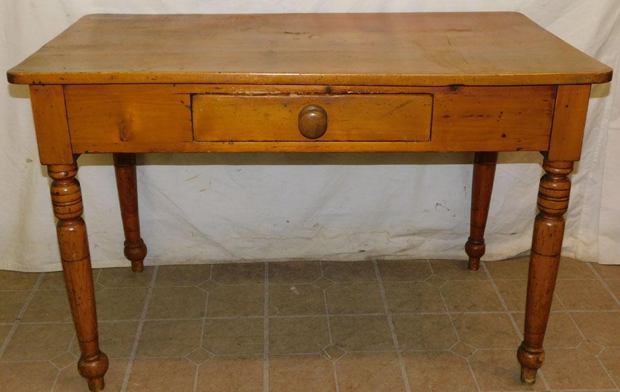 Antique Cherry 1 Drawer Writing Table (1 of 4)