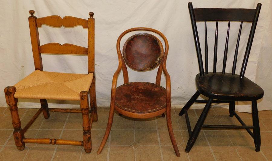 Lot 3 Antique Childs Chairs (1 of 2)