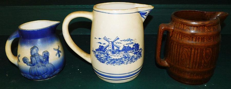 Bennington Pitcher, Porcelain Pitcher, Salt Glaze Pitcher (1 of 3)