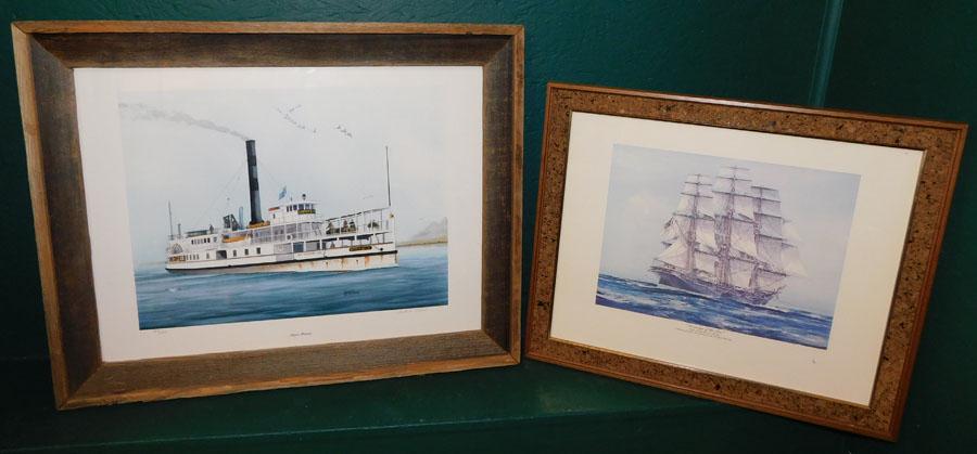 Two Framed Prints Of Ships (1 of 10)