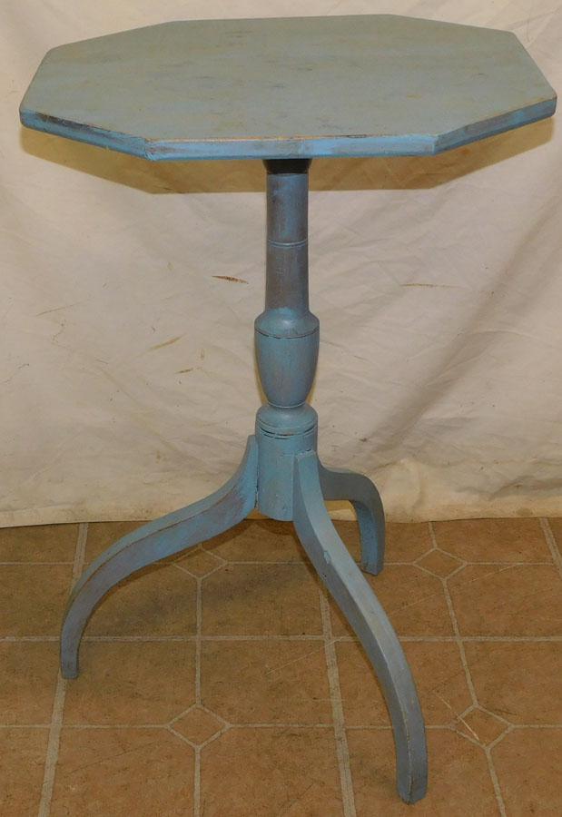 Painted Octagonal Shaped Top Stand (1 of 2)