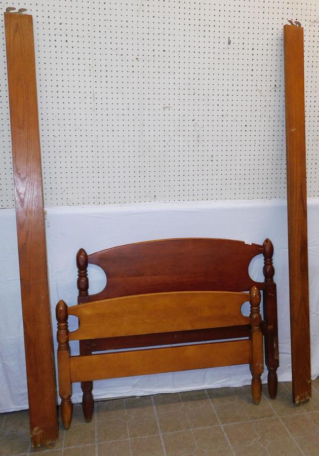 Maple Single Bed W/ Rails (1 of 2)
