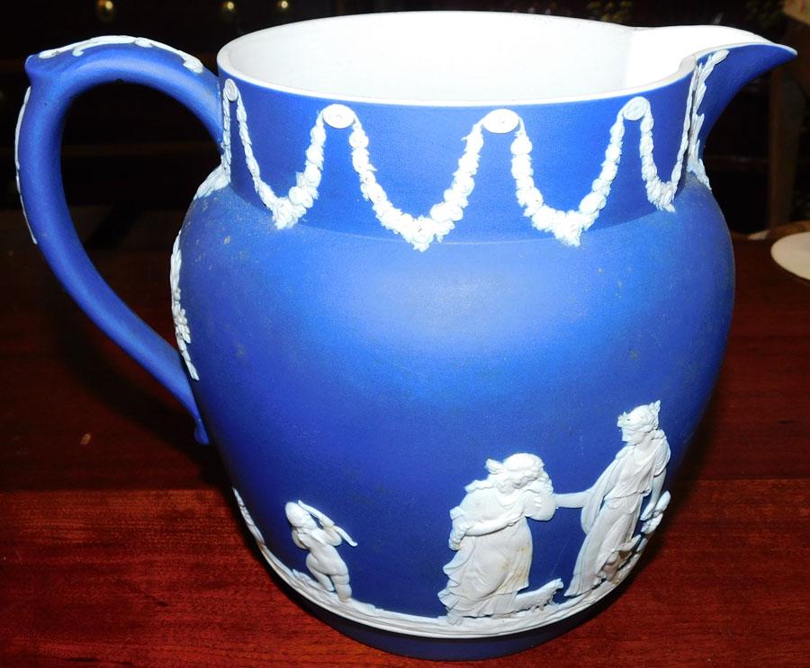 Signed Wedgwood Jasperware Water Pitcher (1 of 4)