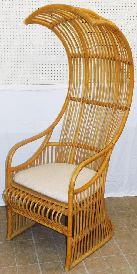 Vintage Franco Albini Style Honey Rattan Porters Chair (1 of 8)