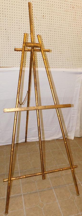 Gilded Metal Faux Bamboo Easel (1 of 3)