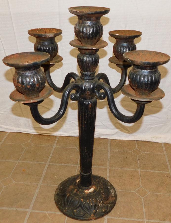 Large Cast Iron Candelabra (1 of 3)