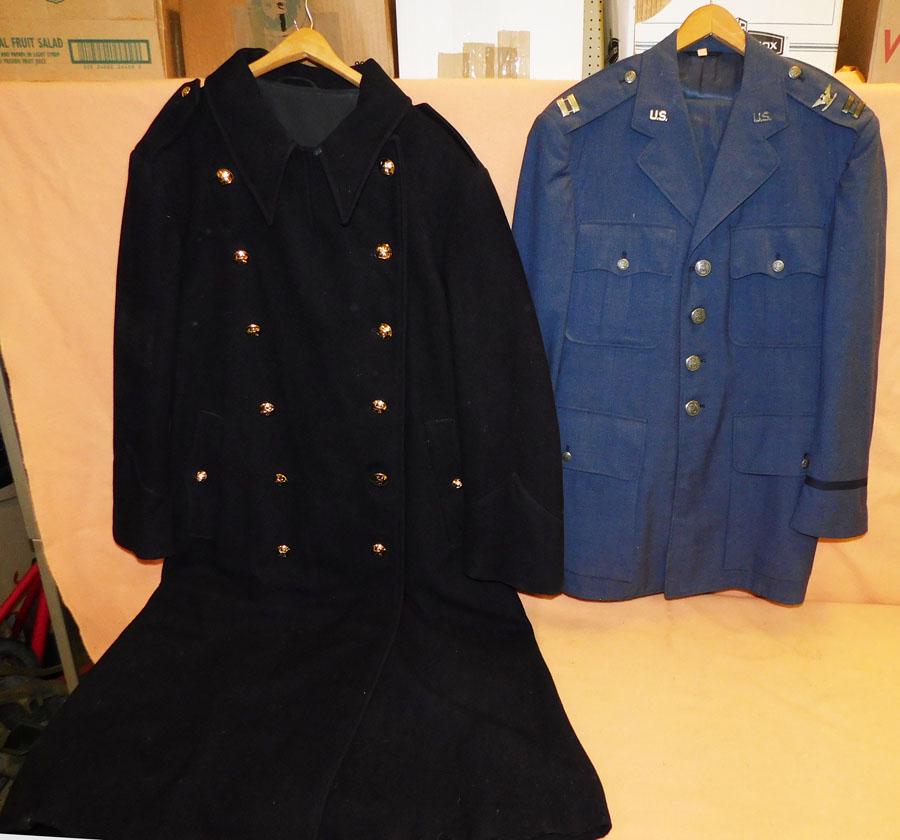Two Vintage US Military Uniforms & A Wool Coat (1 of 5)