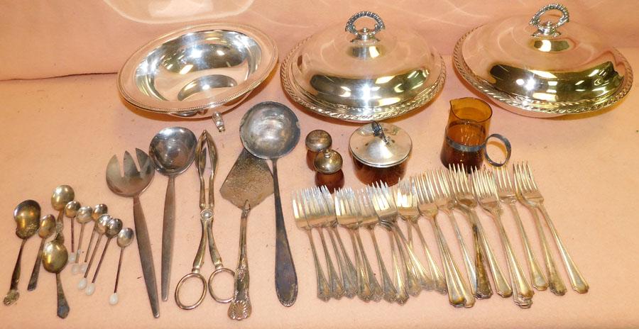 Lot Silver Plate & Flatware (1 of 5)