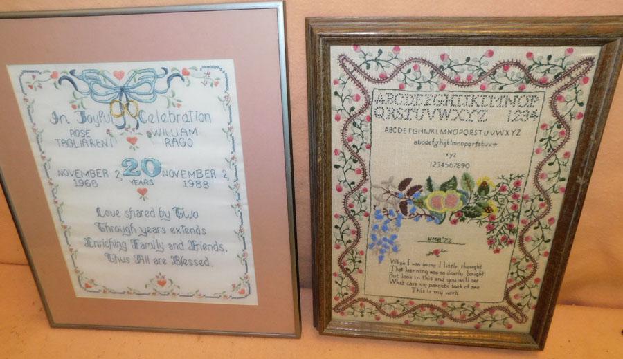 Two Framed Needlework's (1 of 4)