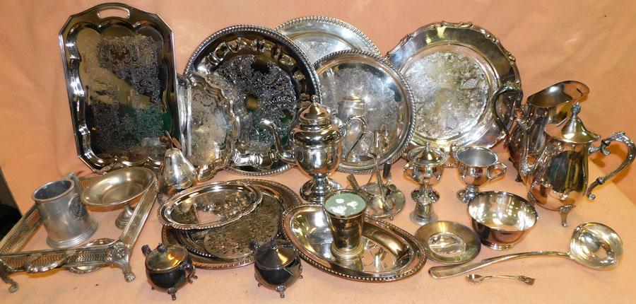 Lot Silver Plate Items (1 of 3)