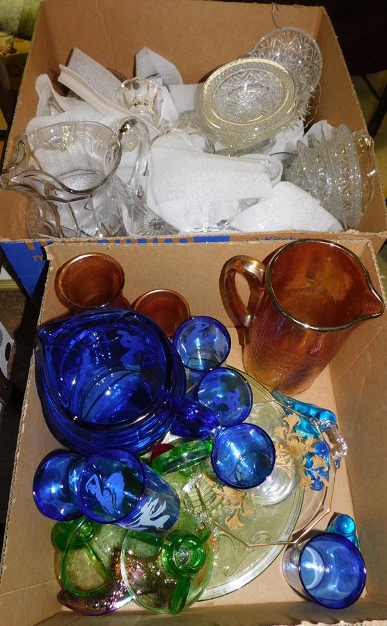 Lot Colored & Cleared Glass Items (1 of 12)