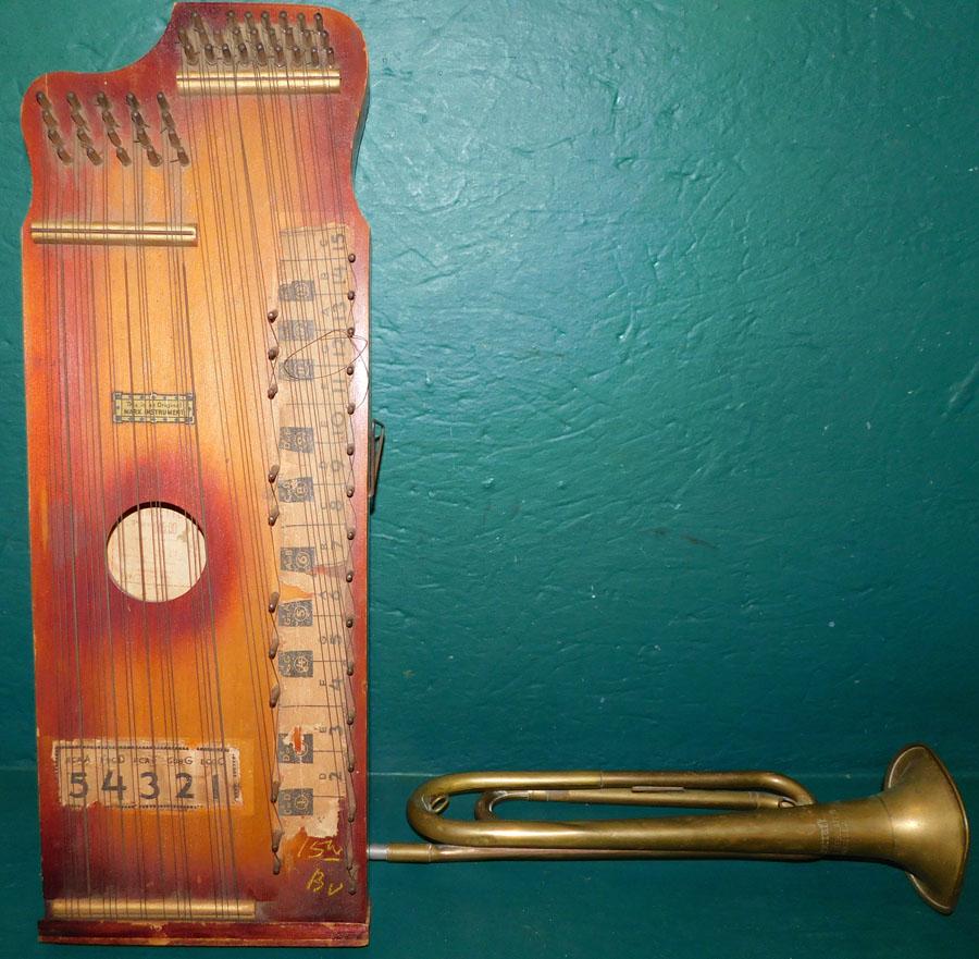 Brass Bugle By Rexcraft & Marx Pianoette (1 of 6)