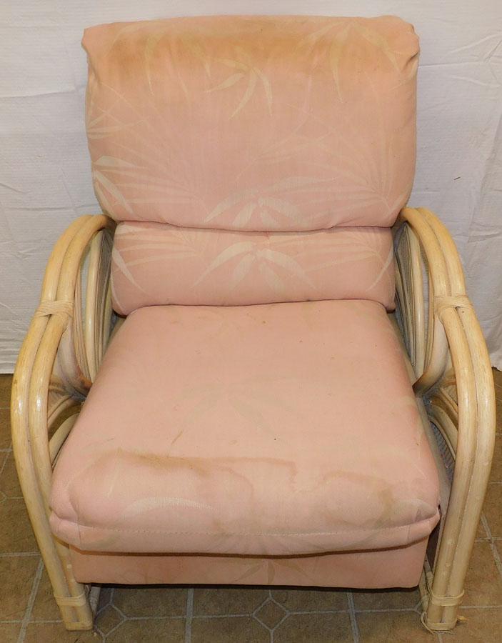 Rattan Recliner: Rattan Recliner. 36" H