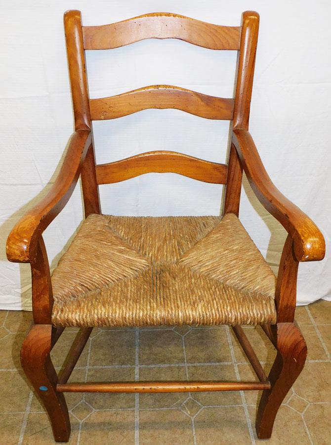 Pine Rush Bottom Arm Chair (1 of 3)