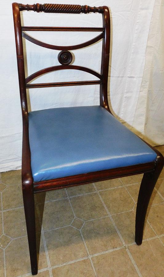 Mahogany Side Chair By Berkley & Gay Furn.: Mahogany Side Chair By Berkley & Gay Furn.. 33 1/4" H