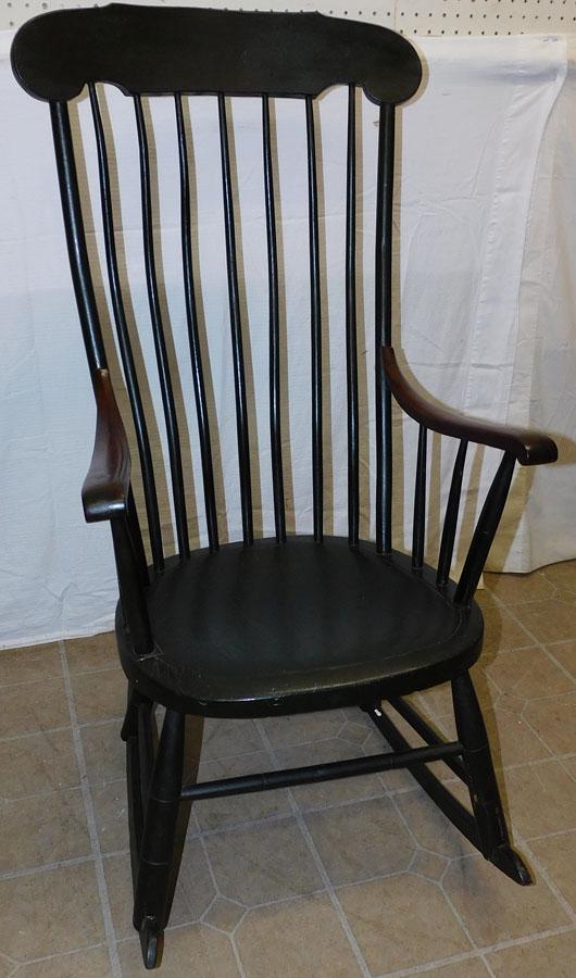 Antique Painted Boston Rocker (1 of 3)