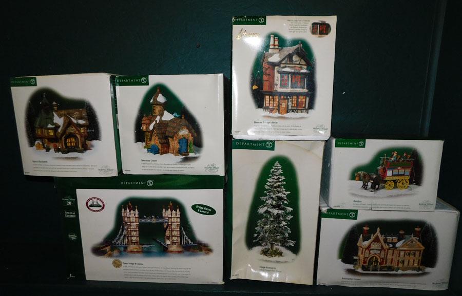 Lot Dept 56 Christmas Village Items (1 of 8)