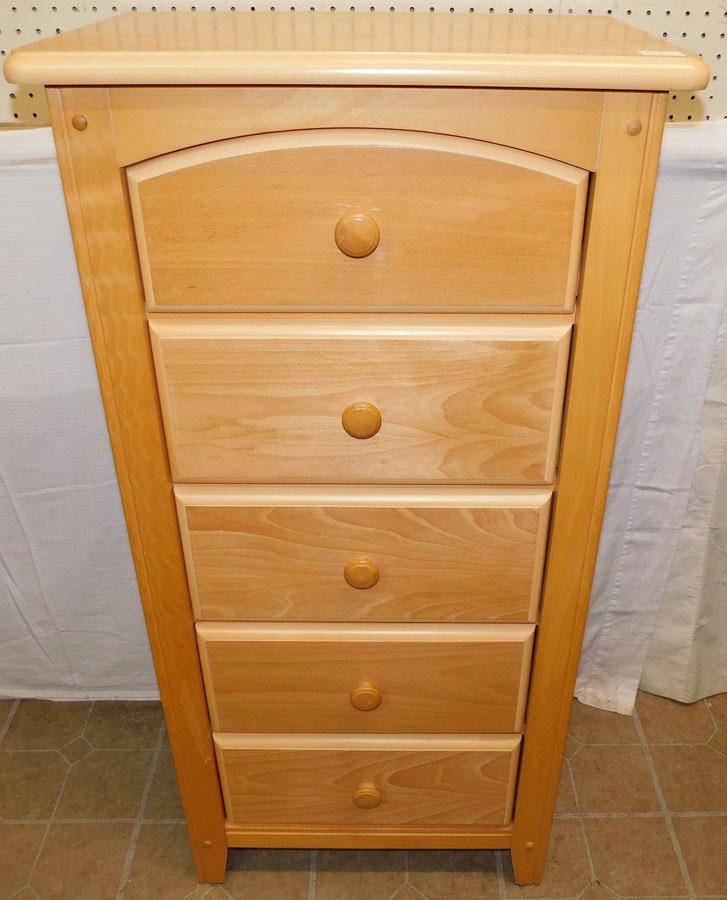 Maple 5 Drawer Lingerie Chest (1 of 3)