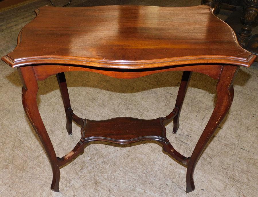 Mahogany Stretcher Base Tea Table (1 of 2)