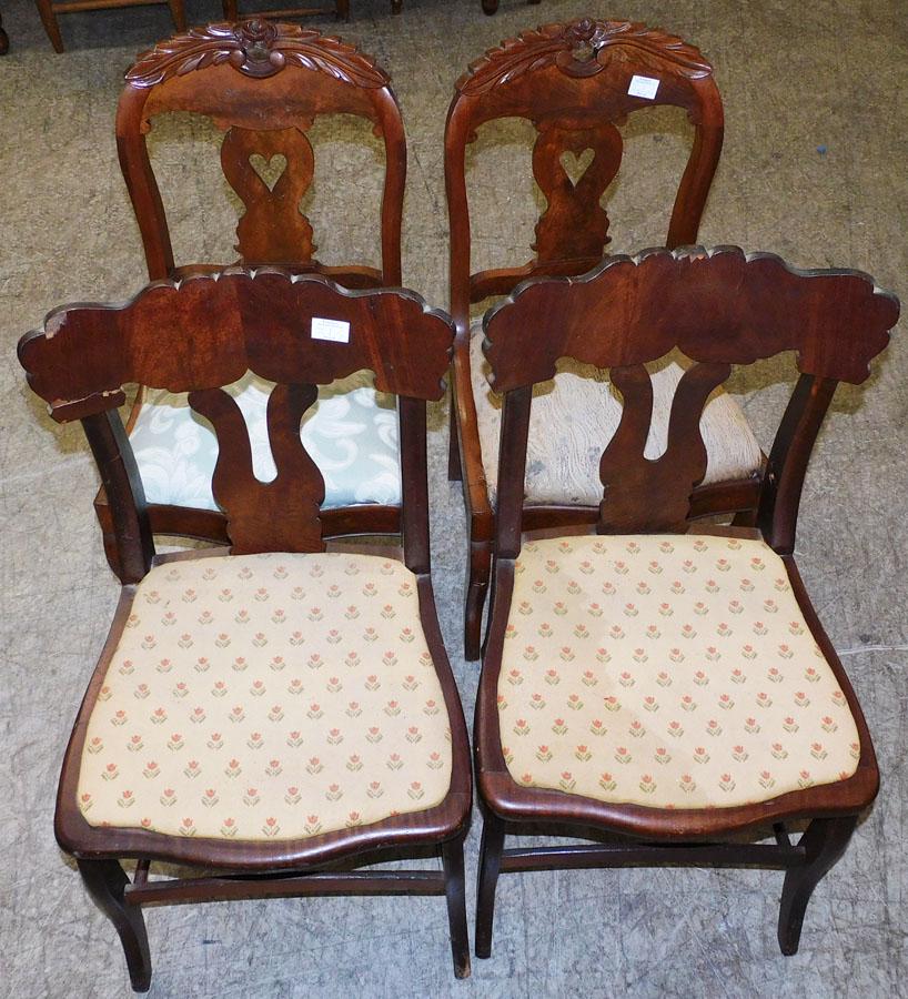 Two Pair Victorian Side Chairs (1 of 3)