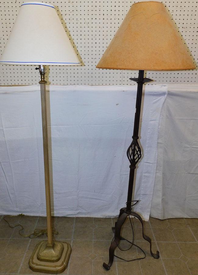 Two Metal Floor Lamps (1 of 3)