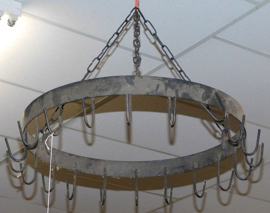 Wrought Iron Hanging Pot Rack (1 of 1)
