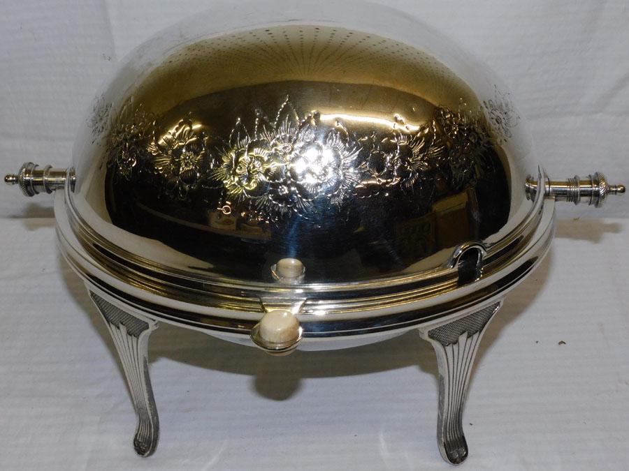 Silver Plate Bun Warmer (1 of 4)