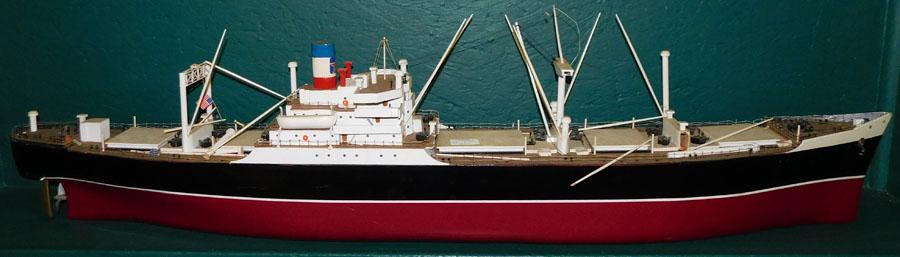 Painted Wood Ships Model (1 of 6)