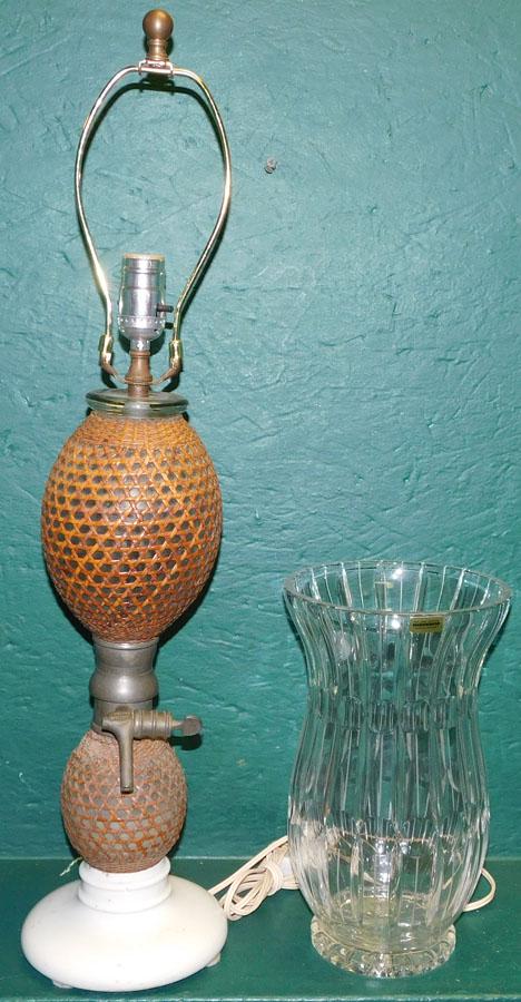 Vintage Soda Bottle Lamp - Imperial Lead Crystal Vase (1 of 5)