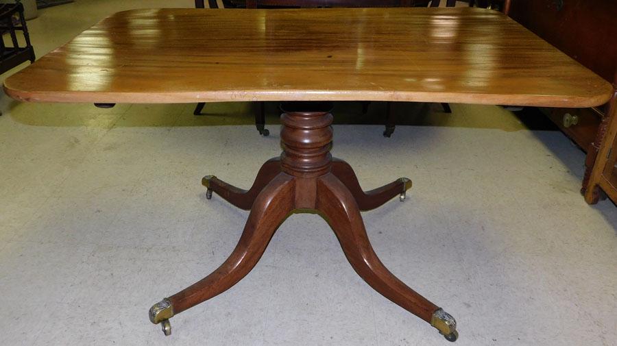 19th C Mahogany Pedestal Tilt Top Breakfast Table (1 of 3)