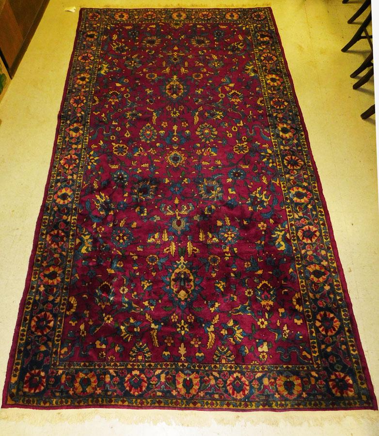 11' 11" X 6' 2" Antique Handmade Oriental Rug (1 of 7)