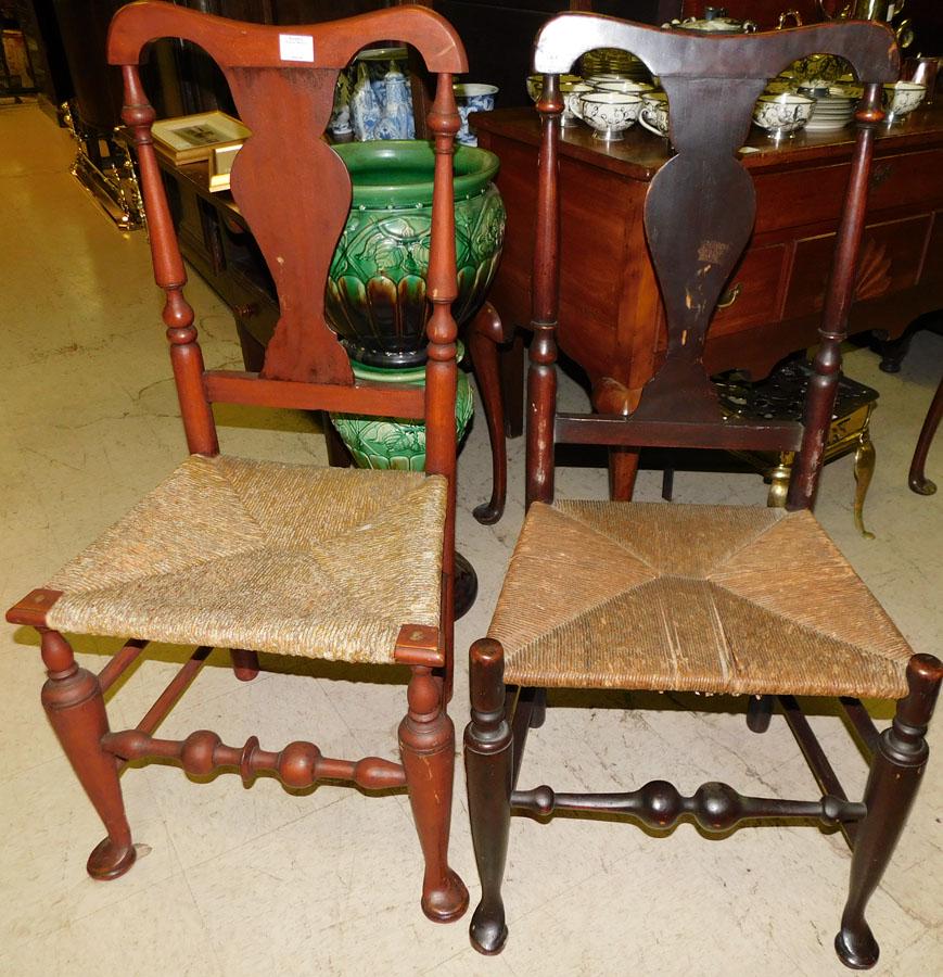 Two 19th C Barrister Back Chairs (1 of 2)