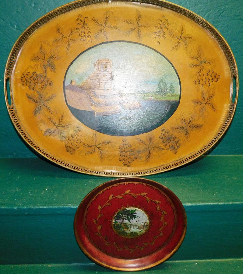 Two Tole Painted Trays (1 of 4)