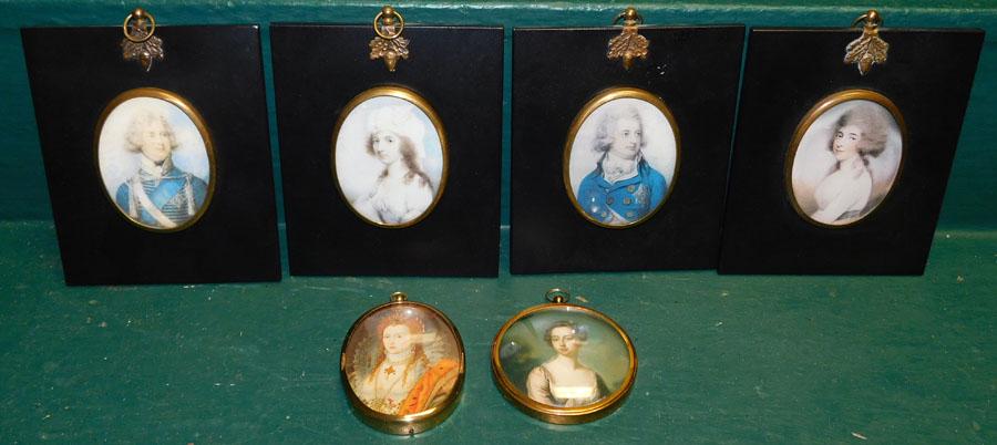 Lot 6 Miniature Portraits (1 of 5)