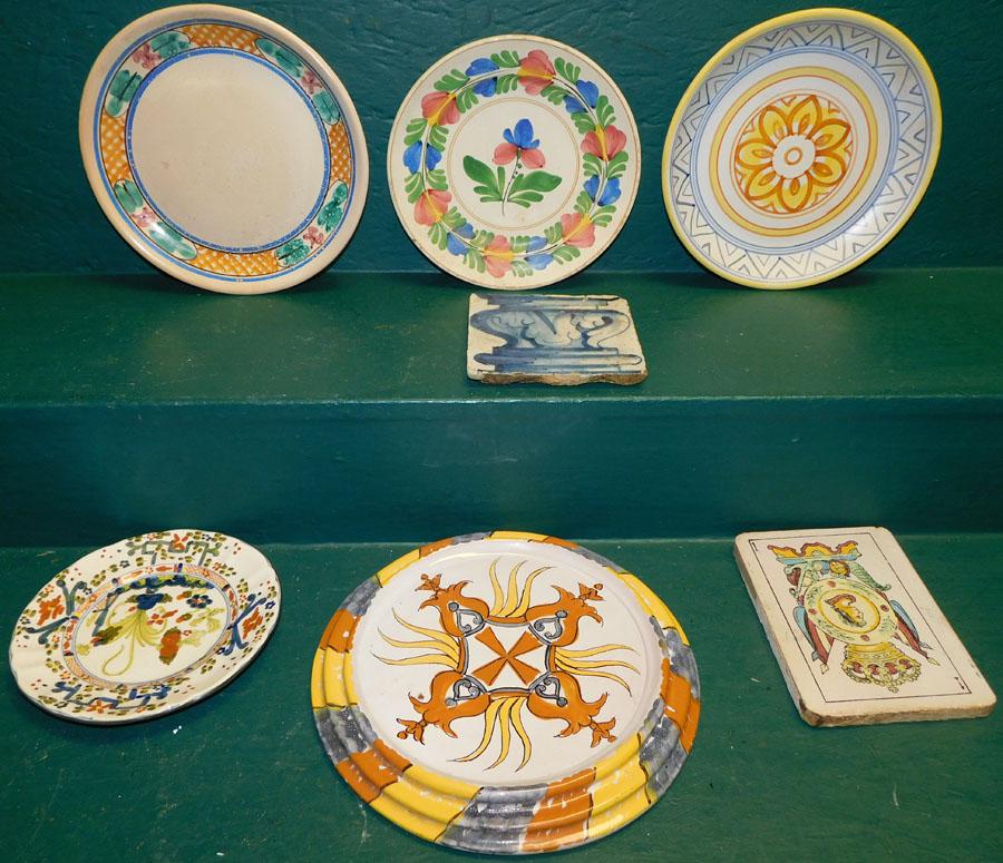Lot 7 Continental Faience Porcelain Items (1 of 12)
