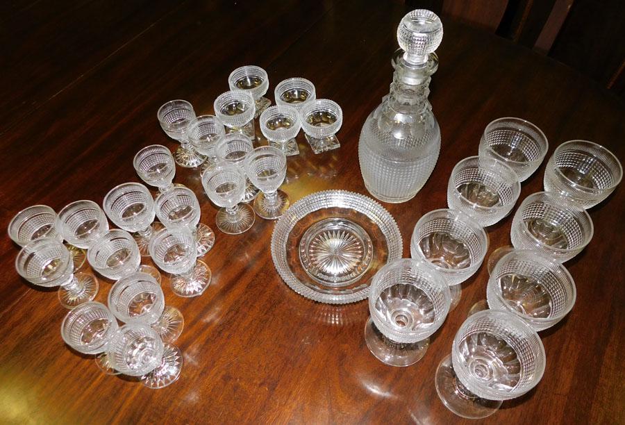 31 Pc 19th C Anglo Irish Cut Crystal (1 of 5)