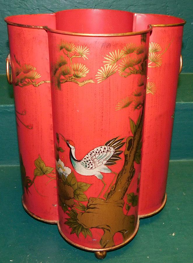 Tole Paint Decorated Jardinière (1 of 5)