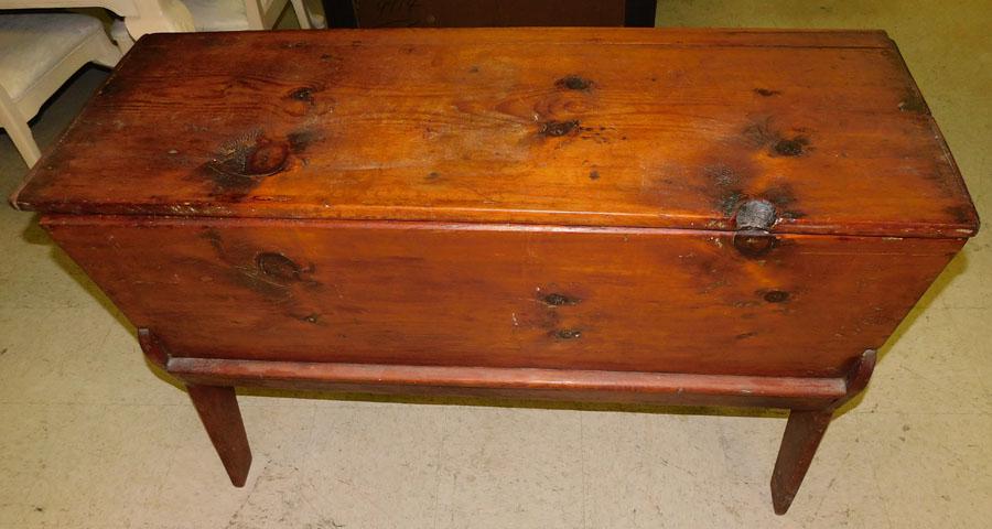 Antique Pine Dough Box On Stand (1 of 3)