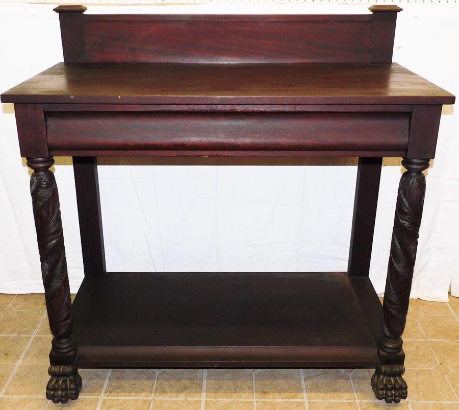 Mahogany Carved Empire Server W/ Hairy Feet (1 of 8)