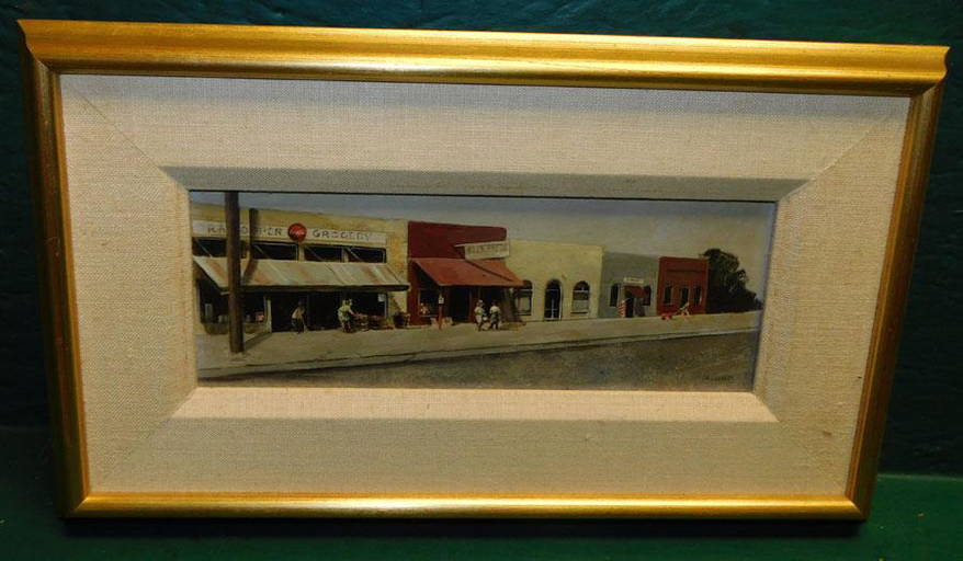 Oil on Board of a Street Scene By Ann Mount (0351) on May 30, 2022