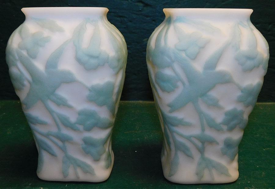 Pair Wave Crest Style Vases (1 of 3)
