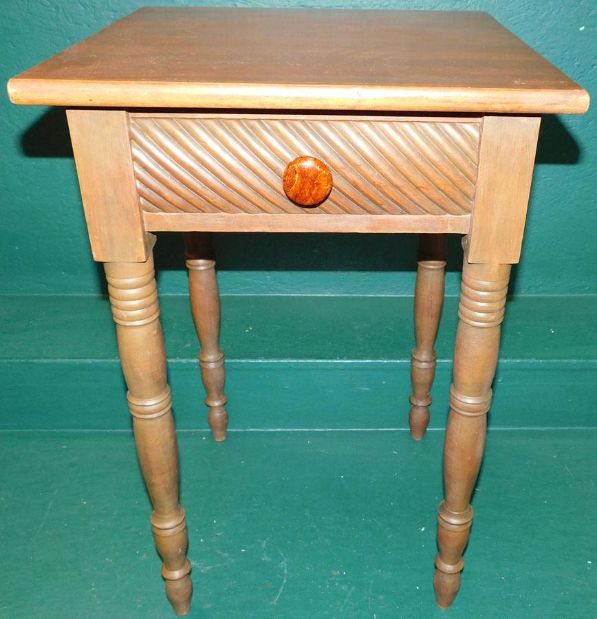 19th C Cherry One Drawer Work Table (1 of 3)