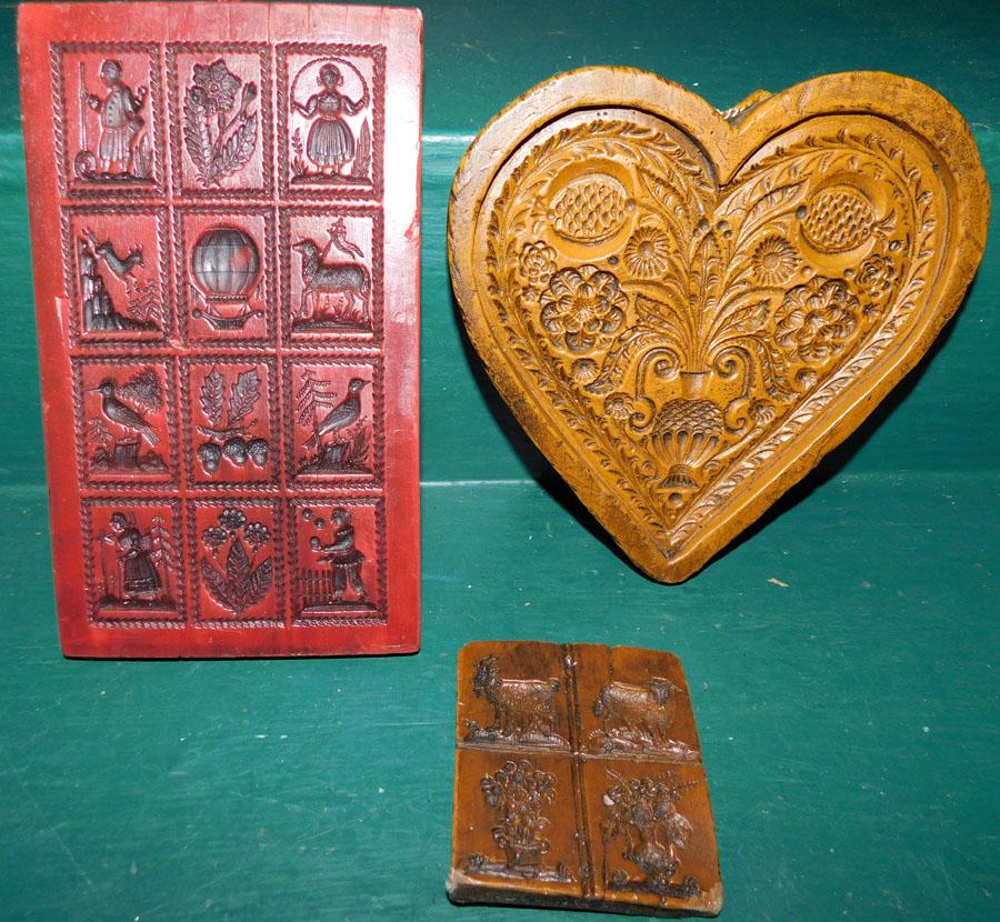 Lot 3 Wax Printing Blocks By Hans Marlies (1 of 5)