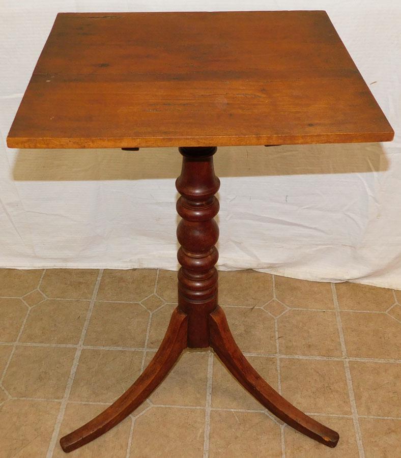 19th C Walnut Candle Stand (1 of 4)