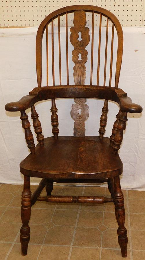 Elm Wood Windsor Arm Chair (1 of 4)